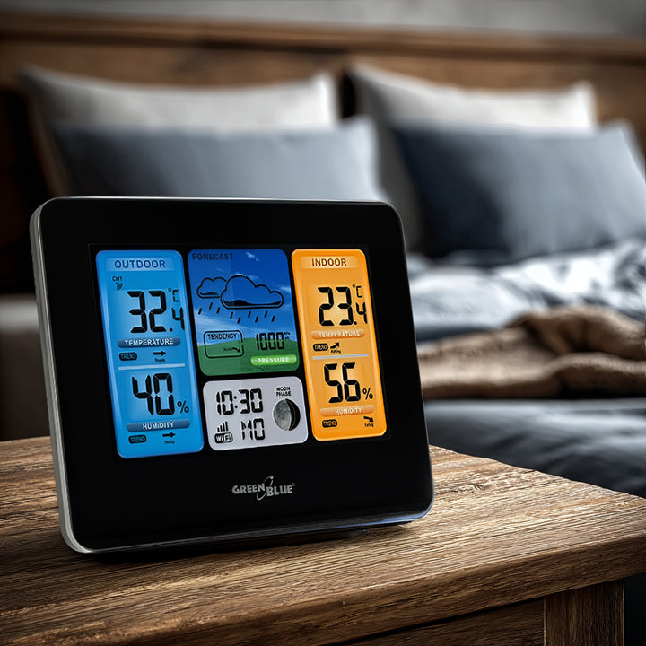 GreenBlue GB522 Wetterstation mit drahtlosem Wi-Fi mit dem Farbdisplay