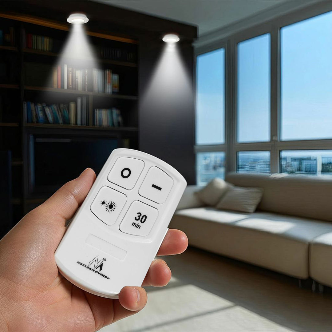 6 LED Leuchten mit Fernbedienung - Maclean Energy MCE165