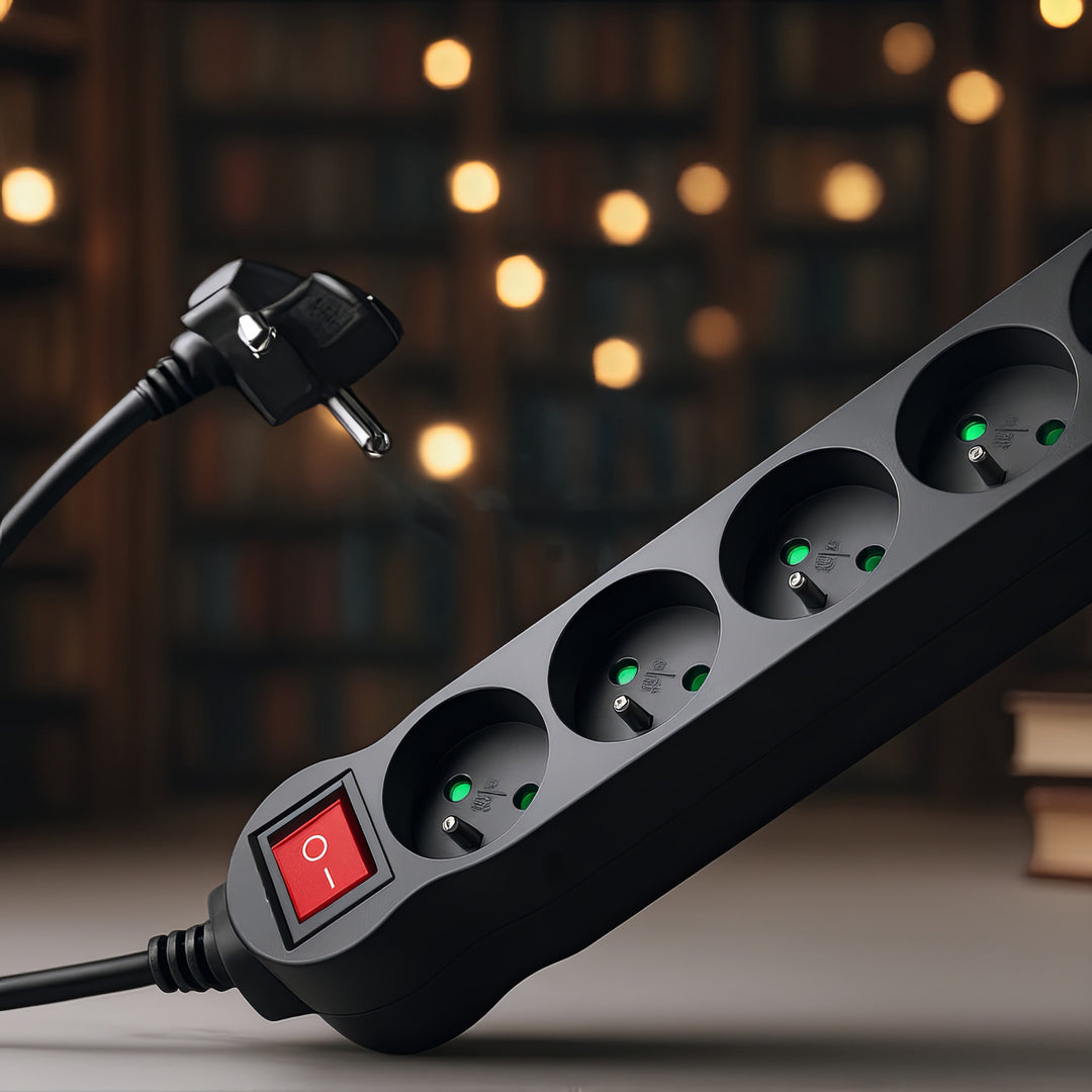 Maclean Steckdosenleiste MCE183 5 Steckdosen Verlängerungskabel mit Schalter