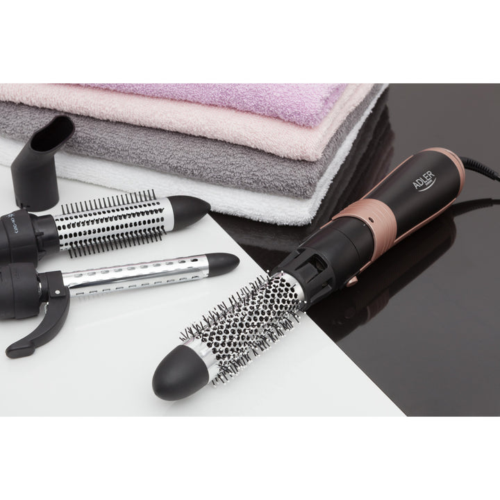 Adler Lockenstab, multifunktional, 6 Aufsätze, 2 Temperaturstufen, 1000W, AD 2022