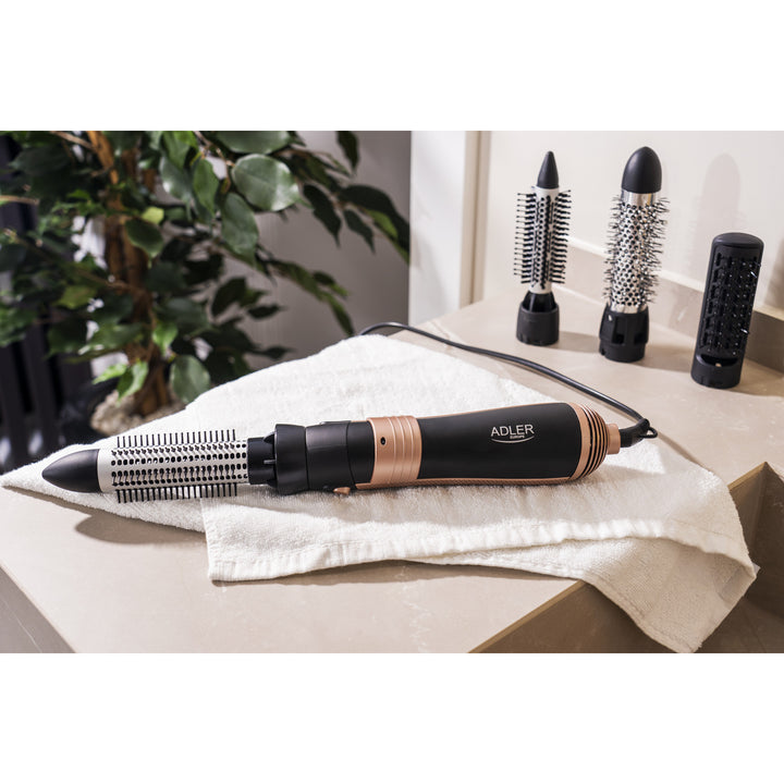 Adler Lockenstab, multifunktional, 6 Aufsätze, 2 Temperaturstufen, 1000W, AD 2022