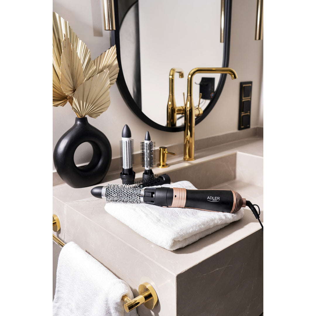 Adler Lockenstab, multifunktional, 6 Aufsätze, 2 Temperaturstufen, 1000W, AD 2022