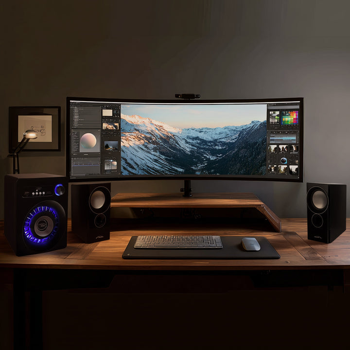 Audiocore AC910 2.1 Bluetooth Multimedia Lautsprechersystem Lautsprecher Subwoofer 280W P.M.P.O. Radio SD-Kartenslot AUX