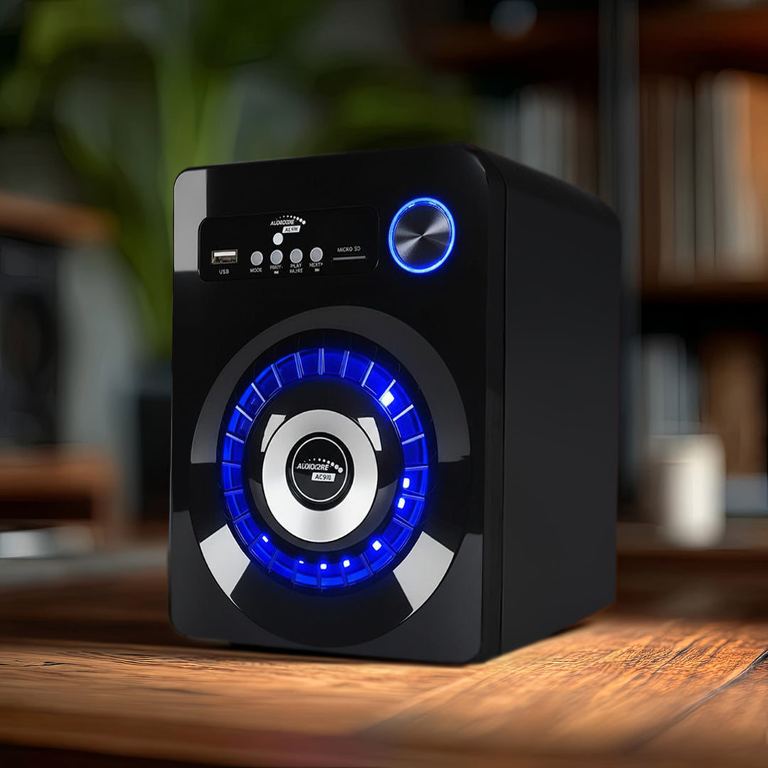 Audiocore AC910 2.1 Bluetooth Multimedia Lautsprechersystem Lautsprecher Subwoofer 280W P.M.P.O. Radio SD-Kartenslot AUX