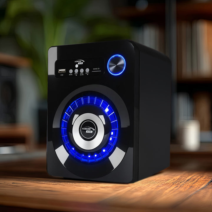 Audiocore AC910 2.1 Bluetooth Multimedia Lautsprechersystem Lautsprecher Subwoofer 280W P.M.P.O. Radio SD-Kartenslot AUX