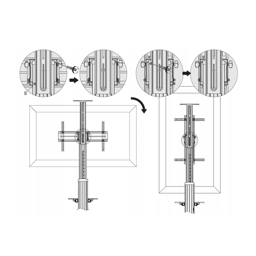 Maclean Brackets MC-801 - Max. 70" Ma. 50kg Ma. VESA 600x400