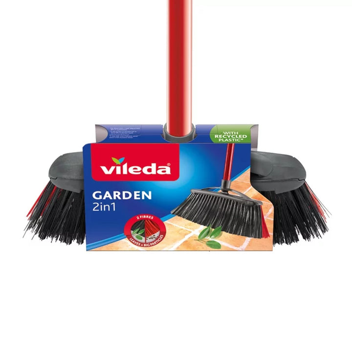 Vileda Outdoor-Besen mit Stange Garden 2in1