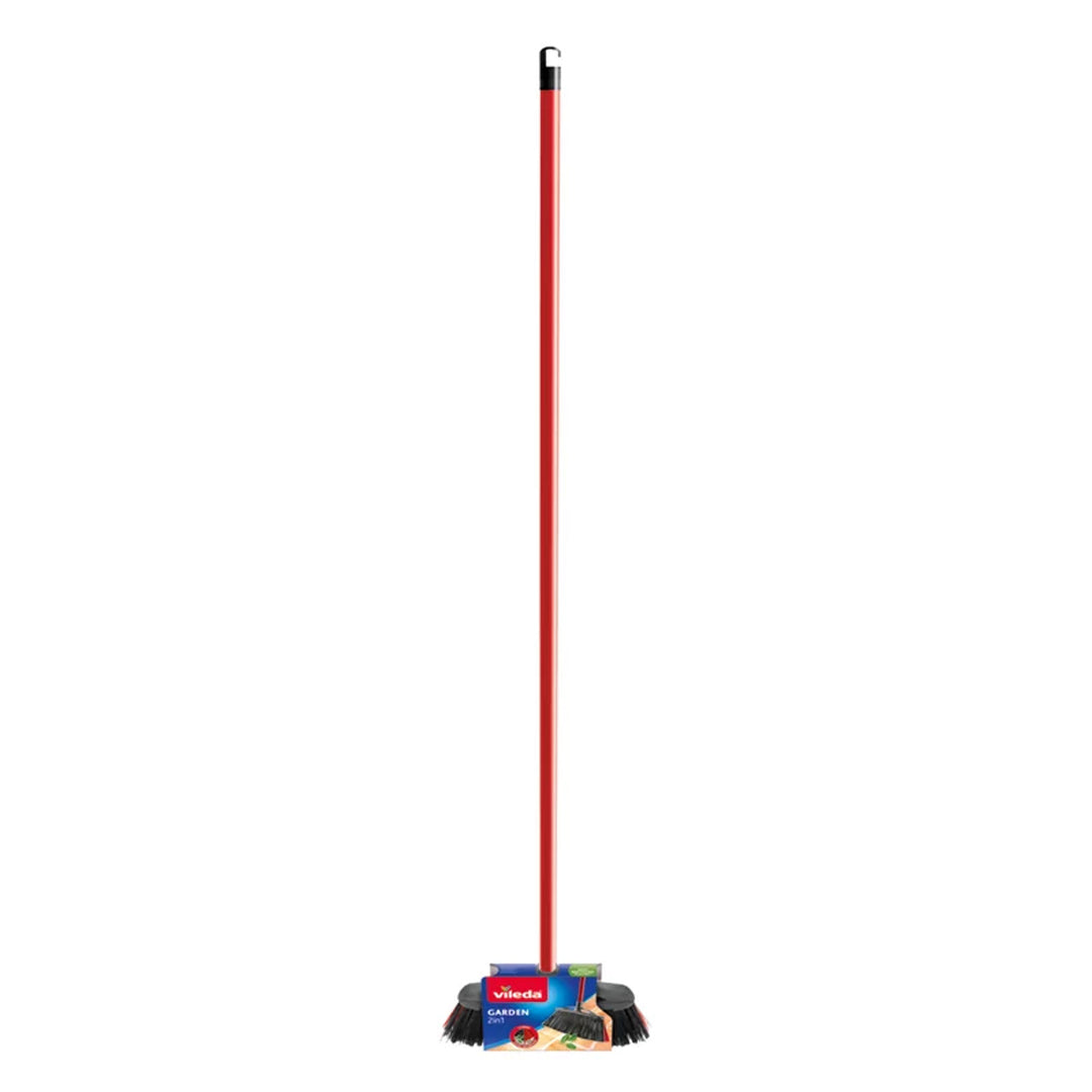 Vileda Outdoor-Besen mit Stange Garden 2in1