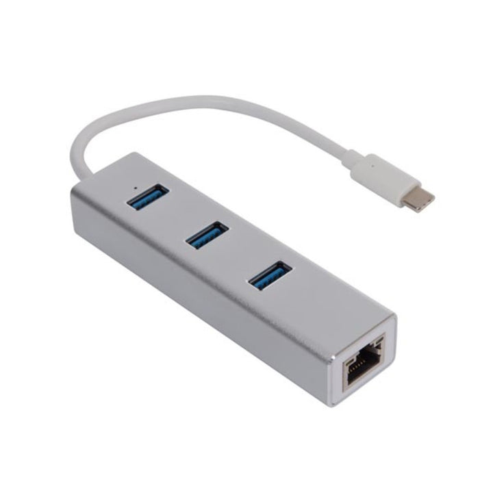 USB-C zu Gigabit-Ethernet-Adapter für Hochgeschwindigkeits-Netzwerkverbindung Velleman PCMP202