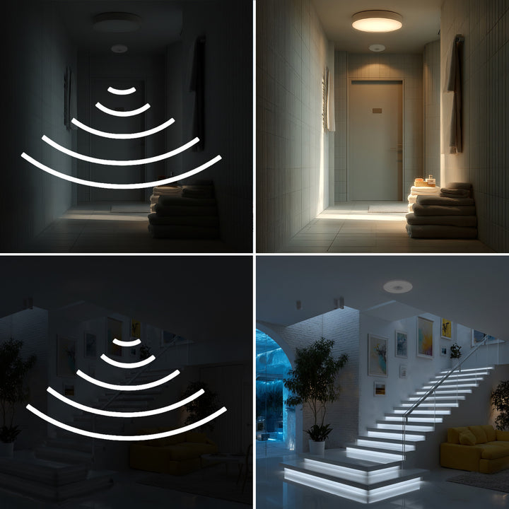 PIR-Bewegungsmelder Sensor Infrarot-Bewegungssensor 360° Erfassungsbereich bis 6m LED IP20