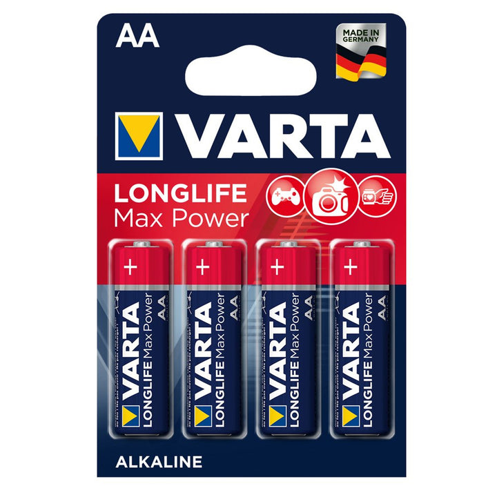 4x Varta Longlife Max Power AA Alkaline Batterien, hohe Qualität