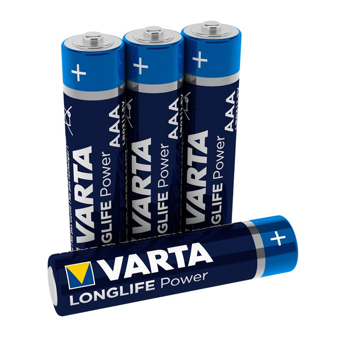 4x Varta Longlife Power AAA R3 LR3 Alkalibatterien