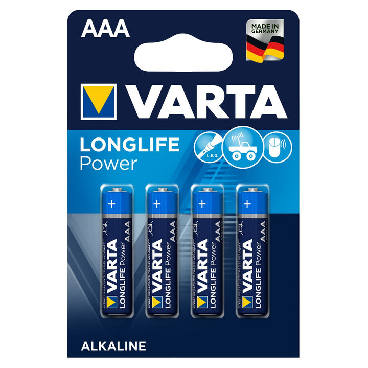 4x Varta Longlife Power AAA R3 LR3 Alkalibatterien