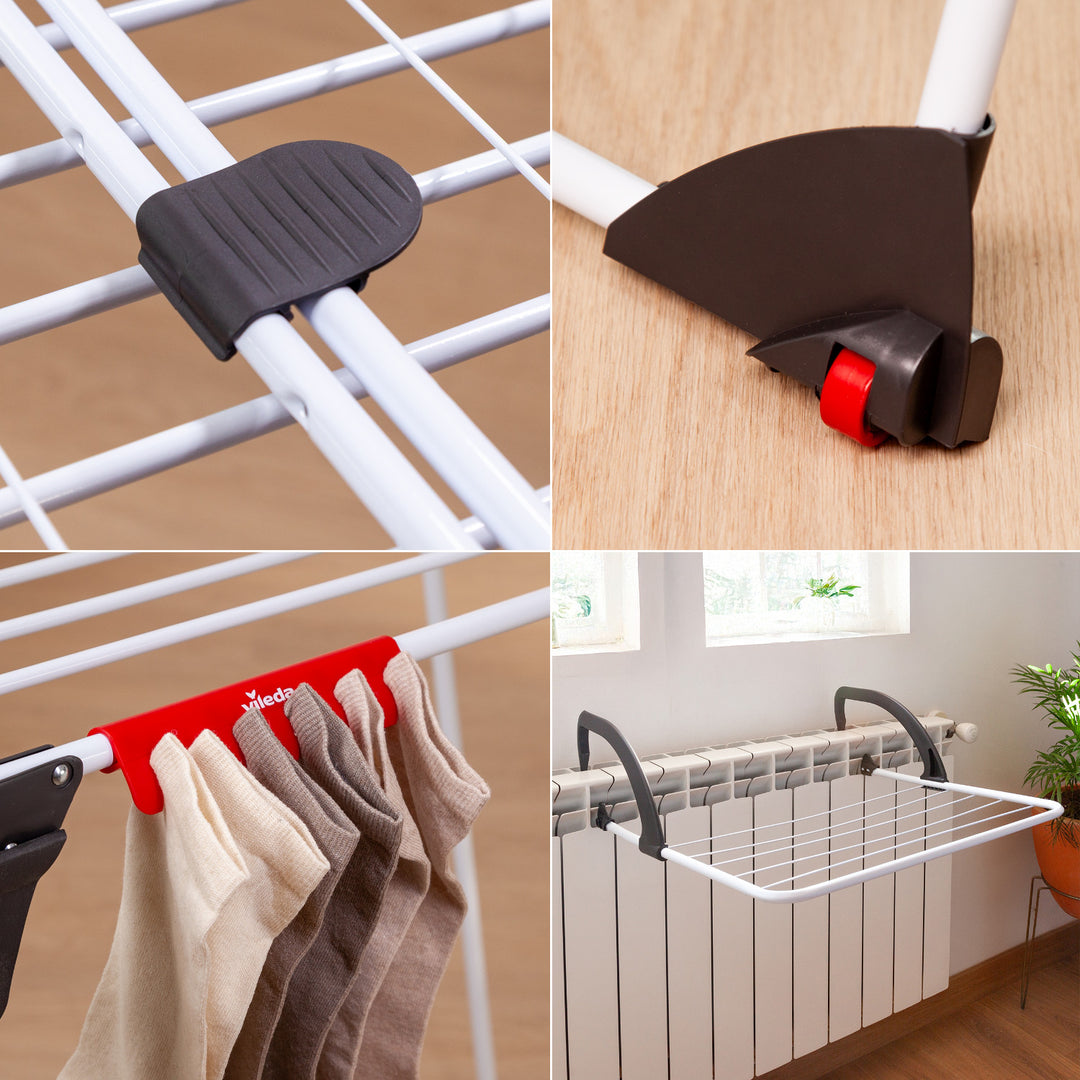 Wäschetrockner Vileda Premium 2in1 mit Flügelverriegelung