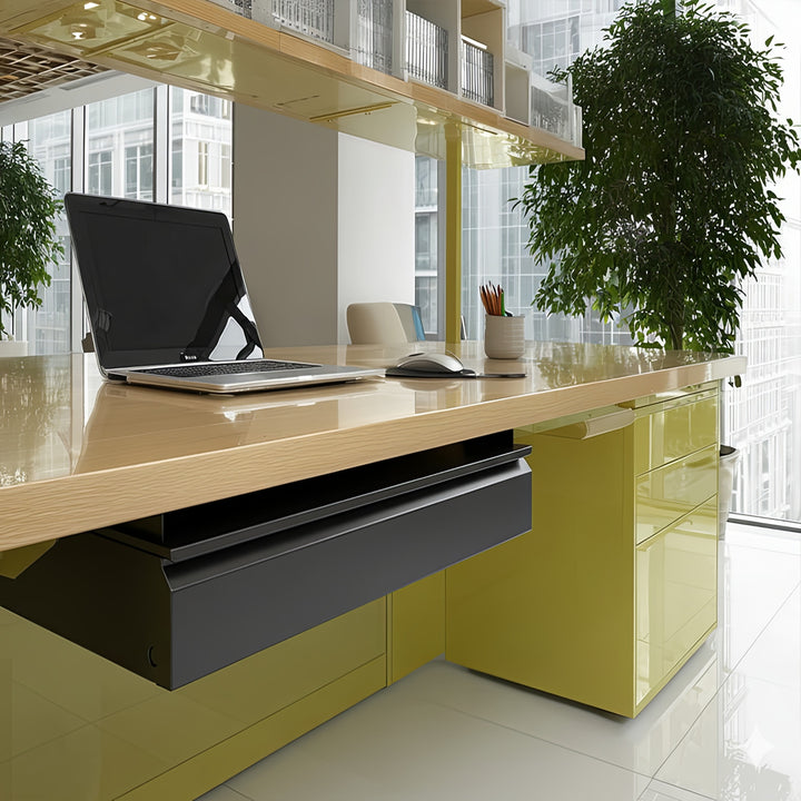 Maclean Brackets MC-875 Untertisch Schublade mit Regal bis max. 5kg Unterbau Unter Schreibtisch Halterung Hängeschublade …