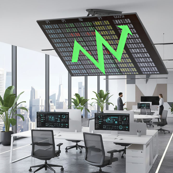 Maclean MC-880 Elektrische neigbare TV Halterung 32-70" für Decke Dachschräge inkl. Fernbedienung bis 35kg max VESA 600x400