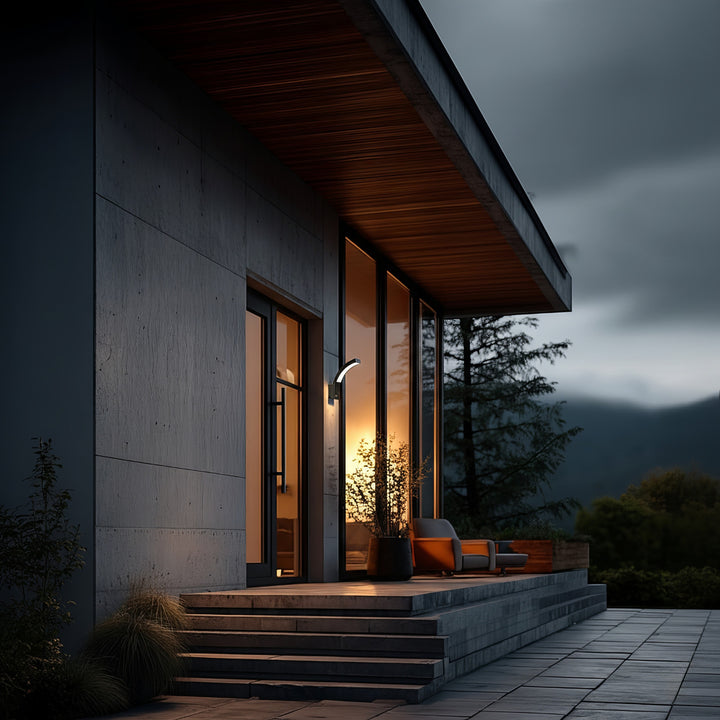 LED-Lampe mit Infrarot-Bewegungssensor 140° Grad 9m Reichweite IP54 Wasserdicht Außenbereich Grau