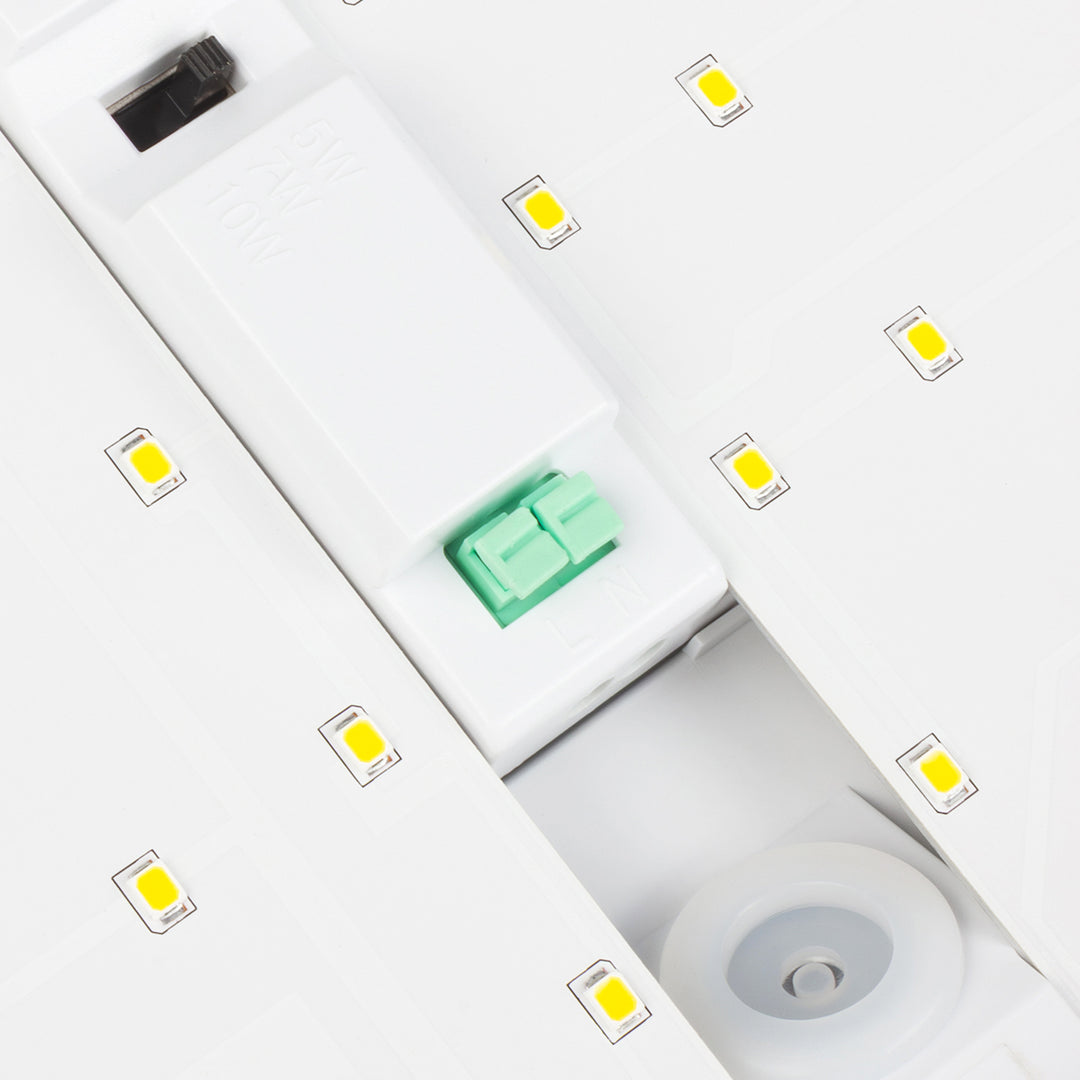 Maclean LED-Leuchte, Hausnummer, mit Dämmerungssensor, weiß, max 10W, IP65, farbneutral (4000K), max 1000lm, MCE292 W