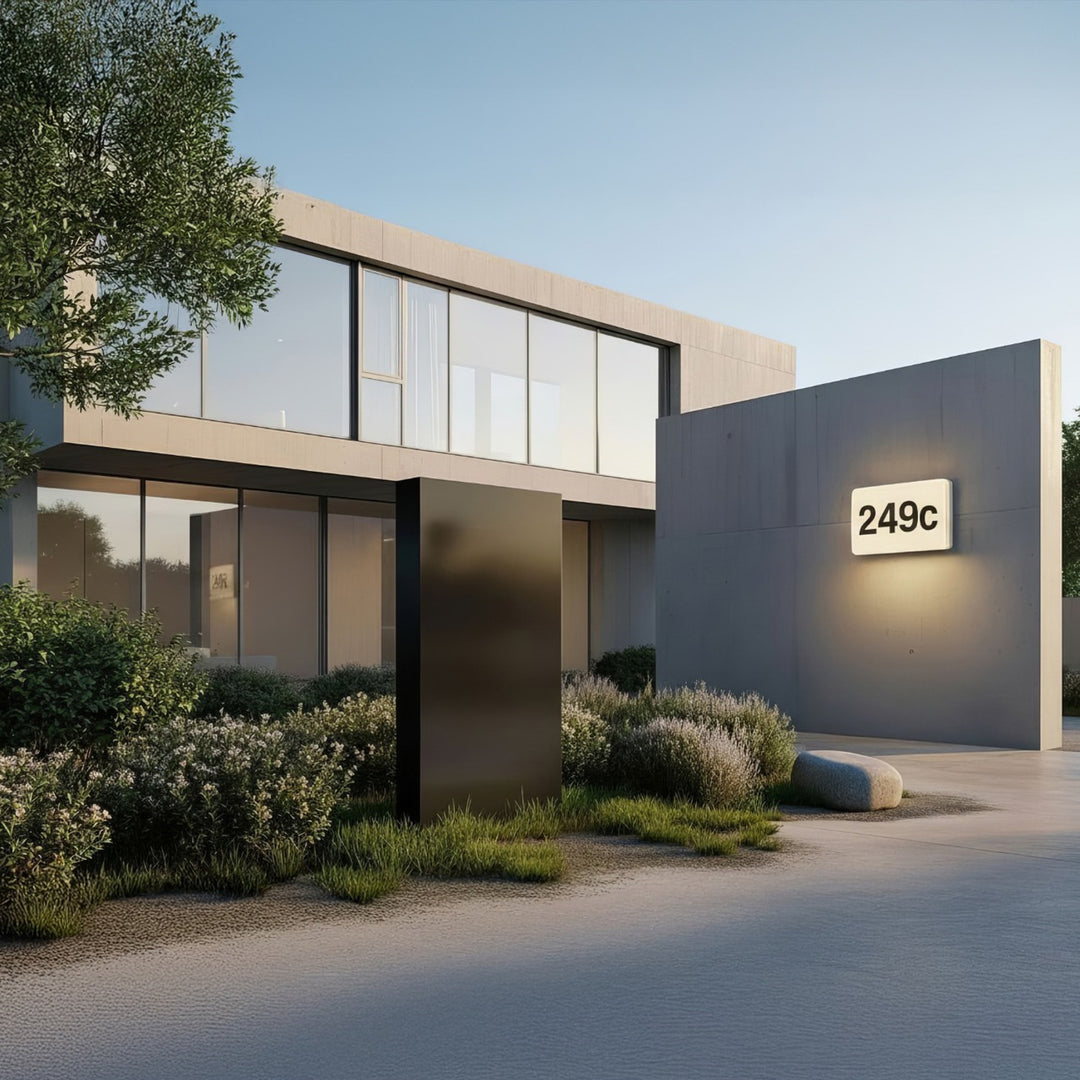 Maclean LED-Leuchte, Hausnummer, mit Dämmerungssensor, weiß, max 10W, IP65, farbneutral (4000K), max 1000lm, MCE292 W