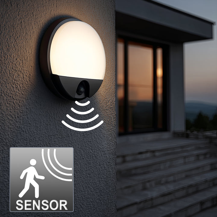 Maclean Energy MCE291 mit IR-Bewegungssensor u. Dämmerungsensor Grau
