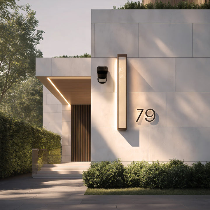 Infrarot-Bewegungssensor 180° + 360° Bewegungsmelder mit Dämmerungssensor bis 12m Reichweite IP54 (Schwarz)