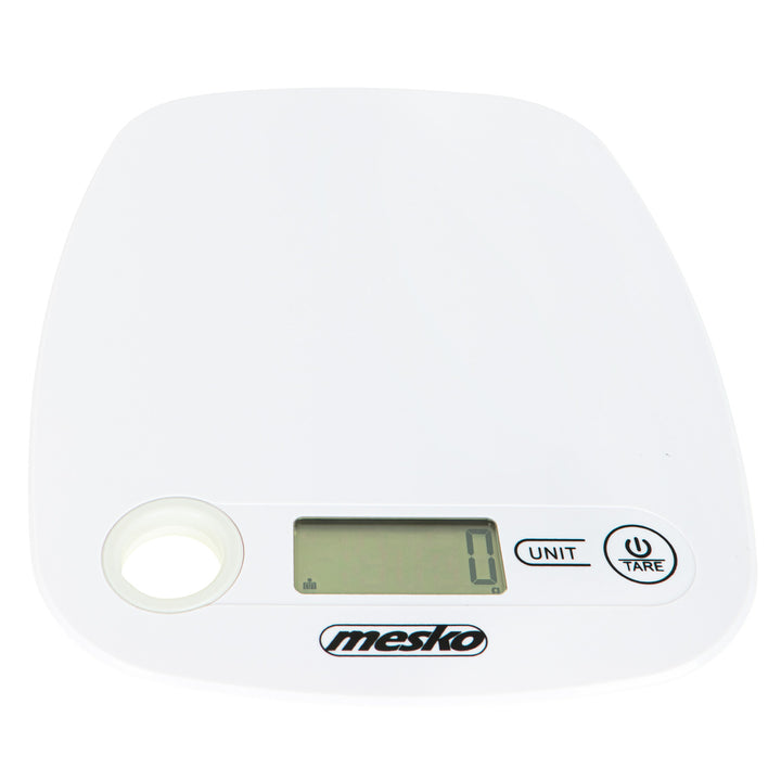 Elektronische LCD-Küchenwaage bis 5kg Mesko MS 3159w weiß