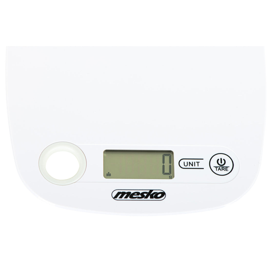 Elektronische LCD-Küchenwaage bis 5kg Mesko MS 3159w weiß