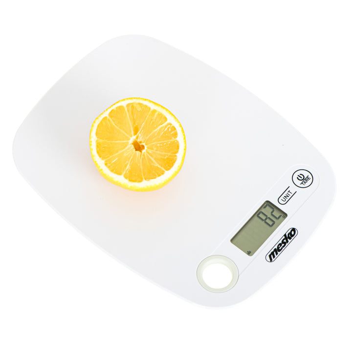 Elektronische LCD-Küchenwaage bis 5kg Mesko MS 3159w weiß