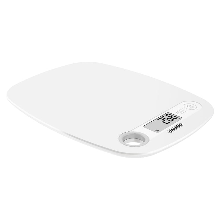 Elektronische LCD-Küchenwaage bis 5kg Mesko MS 3159w weiß