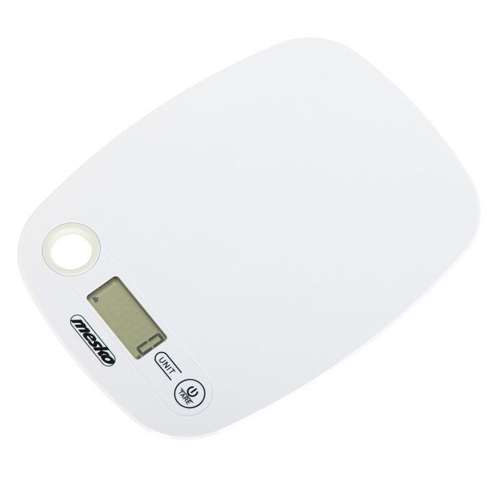 Elektronische LCD-Küchenwaage bis 5kg Mesko MS 3159w weiß