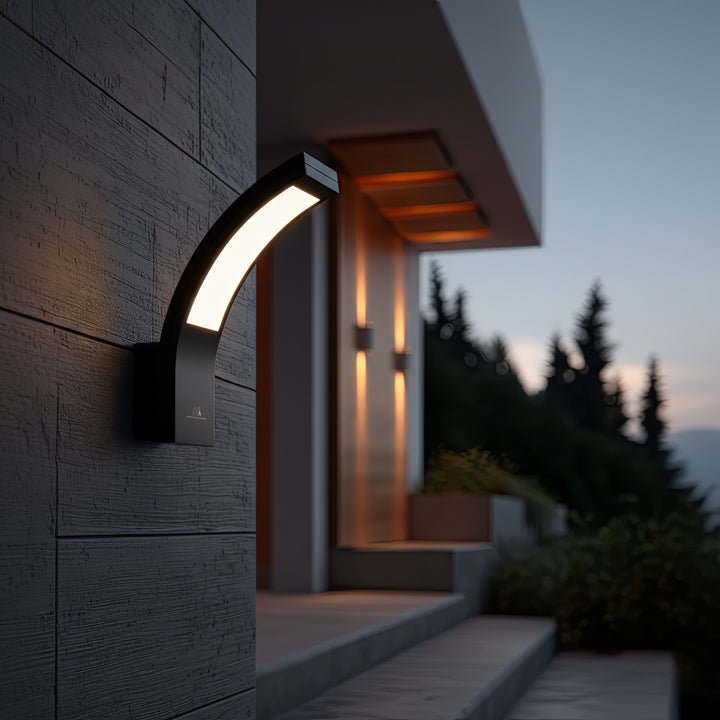 LED-Lampe Fassadenlampe Außenwandleuchte 10W 800lm IP54 4000K Neutralweiß (Schwarz)