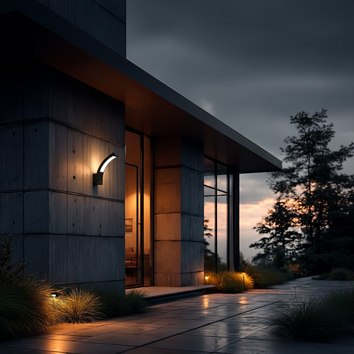 LED-Lampe Fassadenlampe Außenwandleuchte 10W 800lm IP54 4000K Neutralweiß (Schwarz)