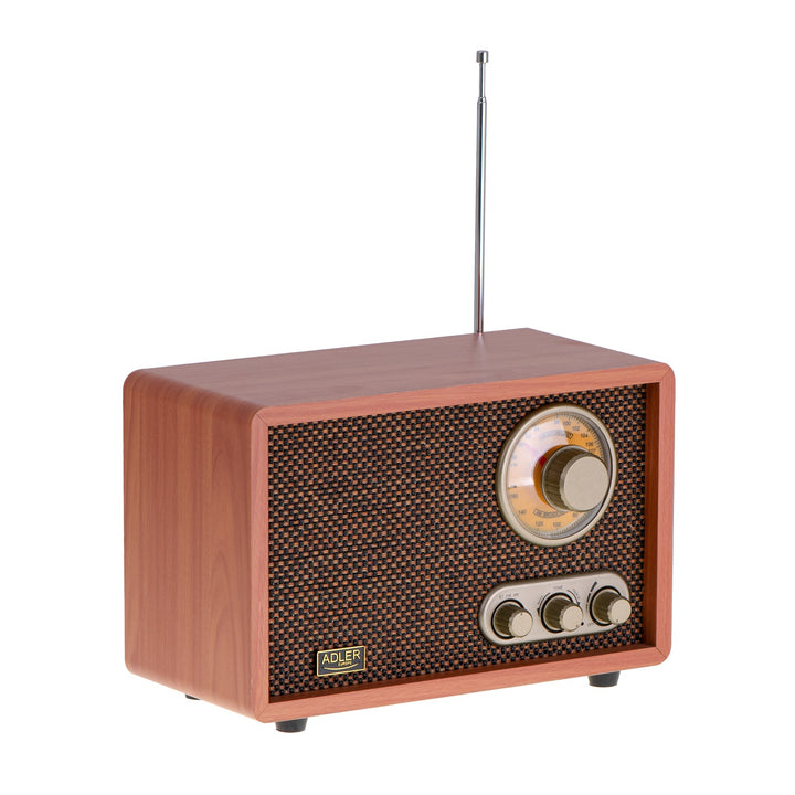 Retro Radio mit Bluetooth und Teleskopantenne FM / AM 10W RMS Bass- / Höhenregler