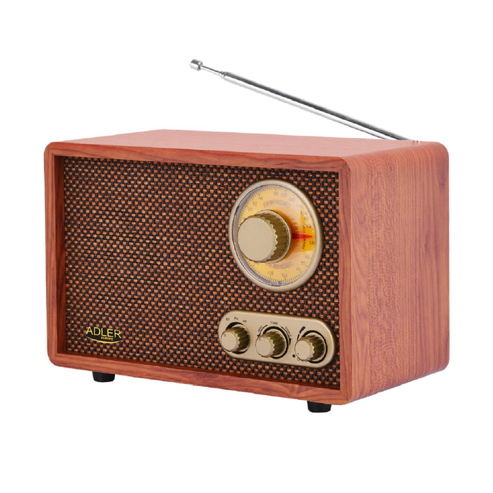 Retro Radio mit Bluetooth und Teleskopantenne FM / AM 10W RMS Bass- / Höhenregler