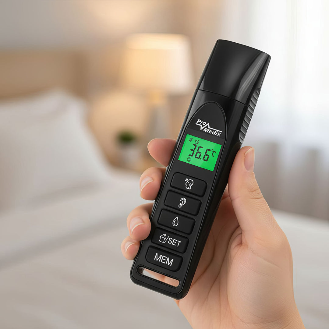 Maclean PR-638 : 4 in 1 Messung : - Stirn - Ohr - Objekt - Raum - Temperatur