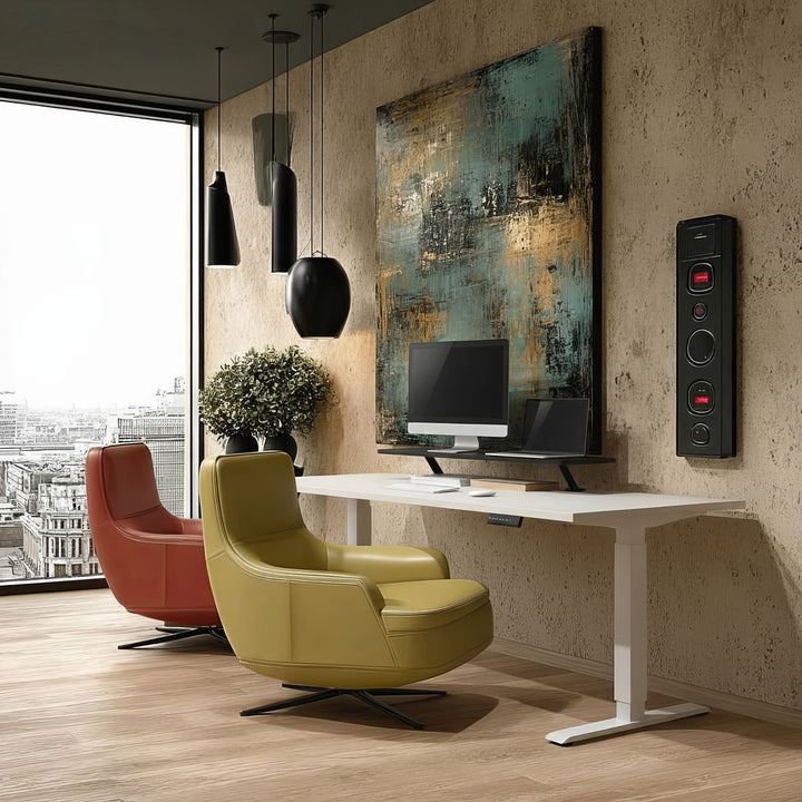 Monitorständer 13"~32" bis max. 20kg Tischplatte Regal 100x26cm Regalbrett Tischhalterung Tischbefestigung Schreibtisch Befestigung