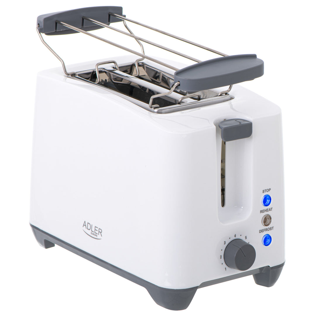 Adler Toaster, 7 Stufen, 3 Funktionen, Brötchenrost, AD 3216