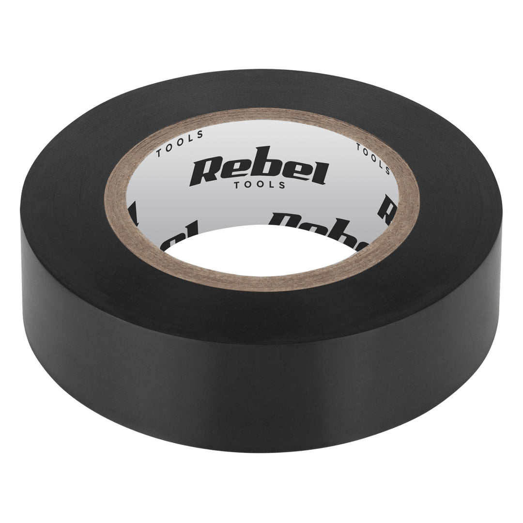 REBEL Isolierklebeband (0,13 mm x 19 mm x 20 yd) schwarz