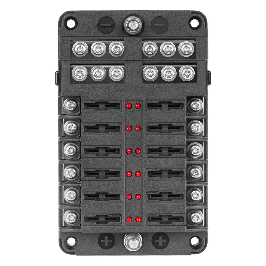 FB-12 Sicherungskasten mit negativer Schiene und LED