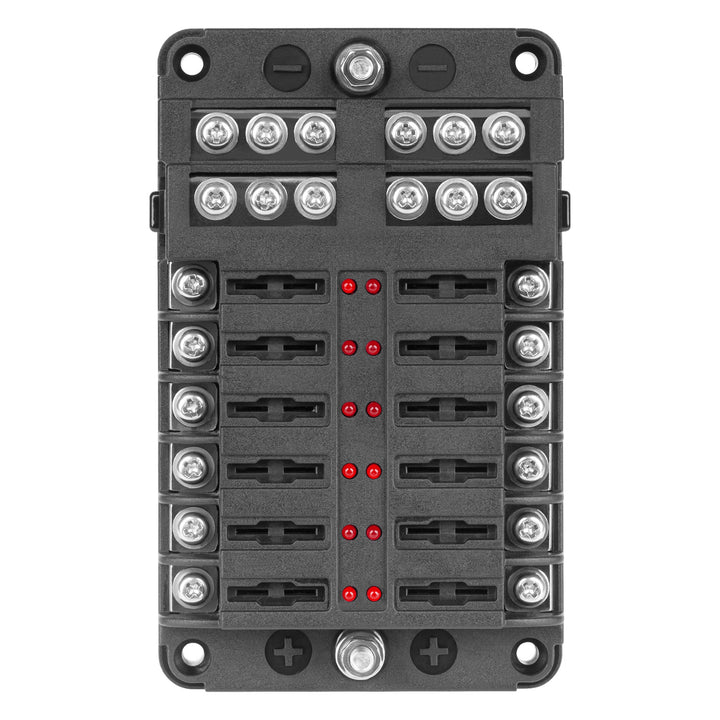 FB-12 Sicherungskasten mit negativer Schiene und LED