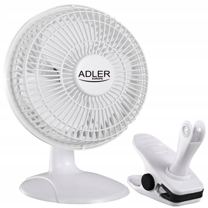 Adler AD7317 Tischventilator mit Befestigungsclip 15cm Innovativ