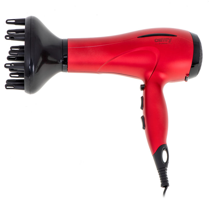 Camry Haartrockner, 2 Blasstärken, 3 Temperaturstufen, 2400W, rot, CR 2253