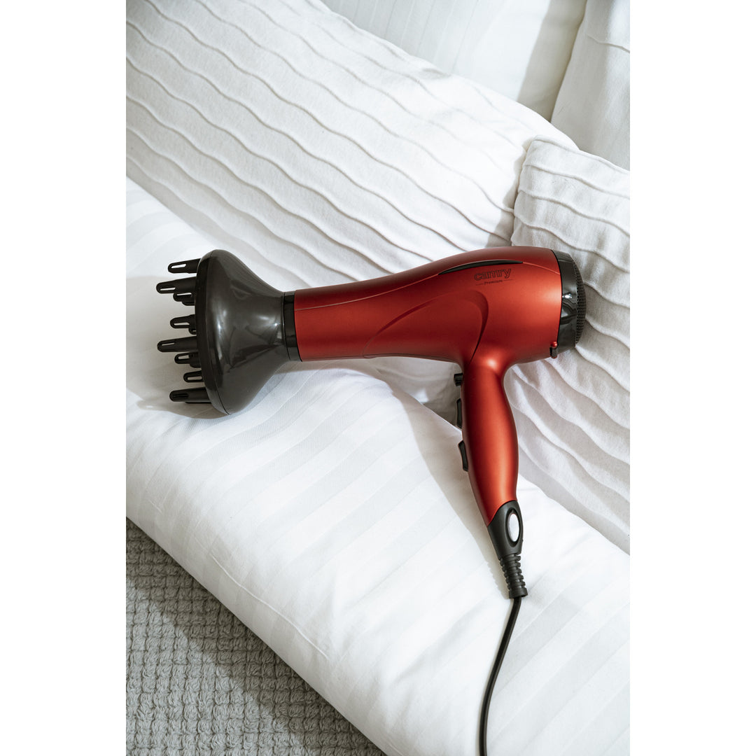 Camry Haartrockner, 2 Blasstärken, 3 Temperaturstufen, 2400W, rot, CR 2253