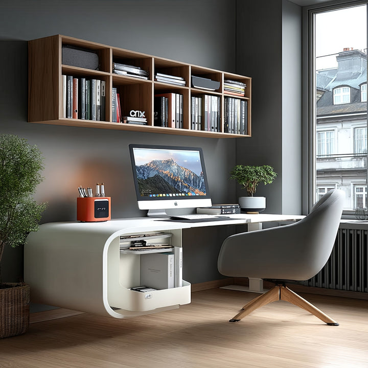 Schreibtisch-Organizer Untertisch Organizer für Büroutensilien Büro-Organizer Unterbau Büroablage bis 5kg