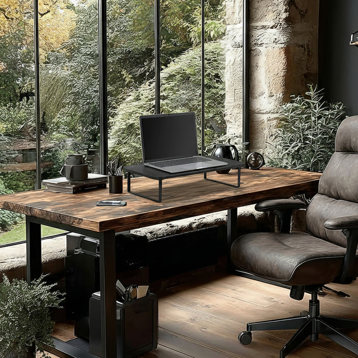 Monitorständer 13"- 32" Bildschirmerhöhung Laptopständer Schreibtischaufsatz Bildschirm Ständer bis 20kg 50x26x12.2cm