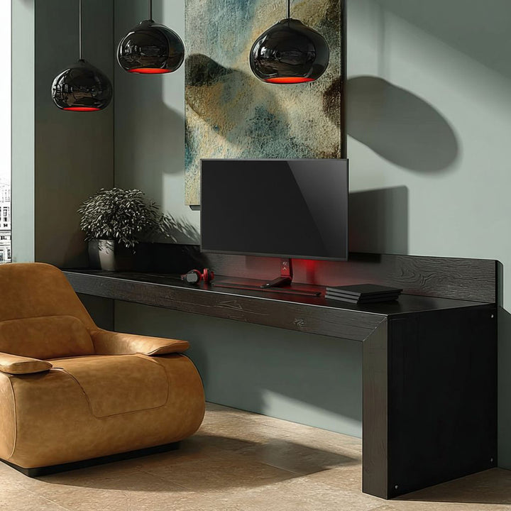 Gaming Monitorständer Monitorhalterung TV-Halterung Standfuß 32-55" RGB LED-Beleuchtung Höhenverstellbar Schwenkbar Neigbar max VESA 400x400, max. 40kg