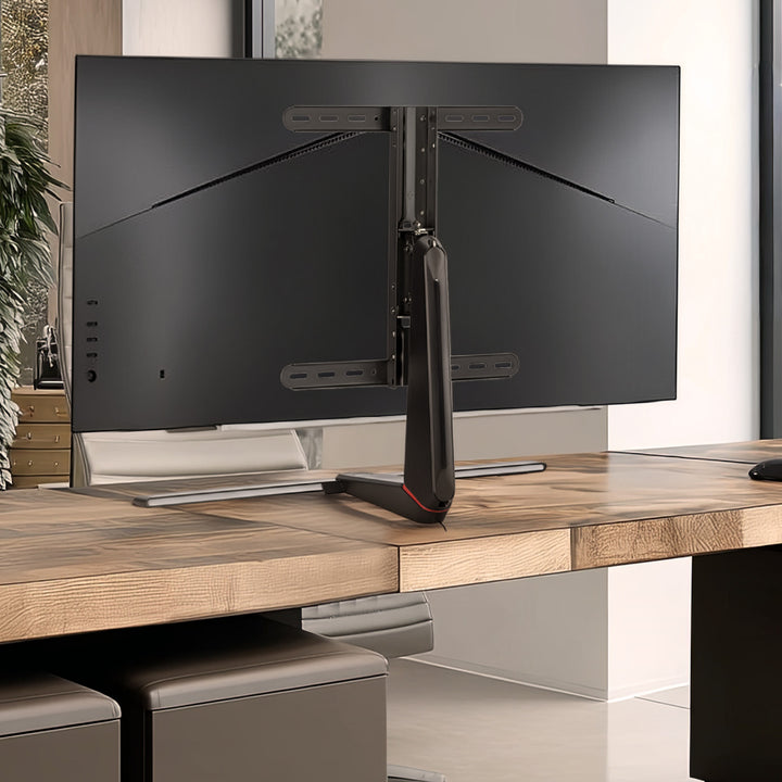 Gaming Monitorständer Monitorhalterung TV-Halterung Standfuß 32-55" RGB LED-Beleuchtung Höhenverstellbar Schwenkbar Neigbar max VESA 400x400, max. 40kg