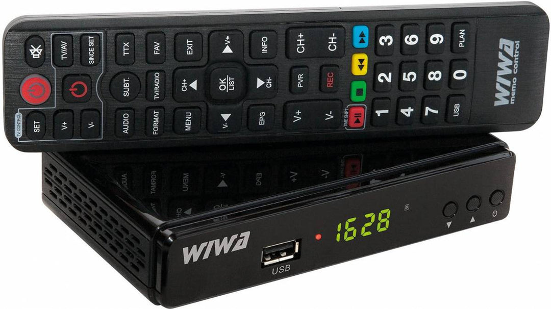DVB-T/T2 memo H.265 Empfänger Wiwa ideal für den Empfang des neuen DVB T2 Signals