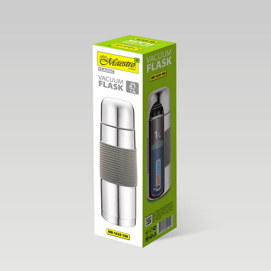 Thermoskanne 1000 ml Maestro MR-1630-100 aus Edelstahl 33 x 8,5 cm