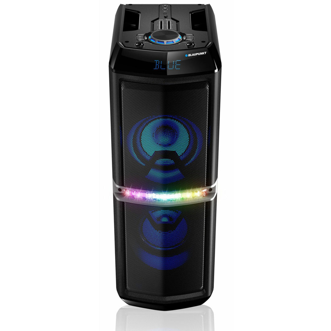 Party Lautsprecher Tragbarer Bluetooth-Lautsprecher Kabellos 2 x 30W RMS Fernbedienung Karaoke Funktion Disco Beleuchtung